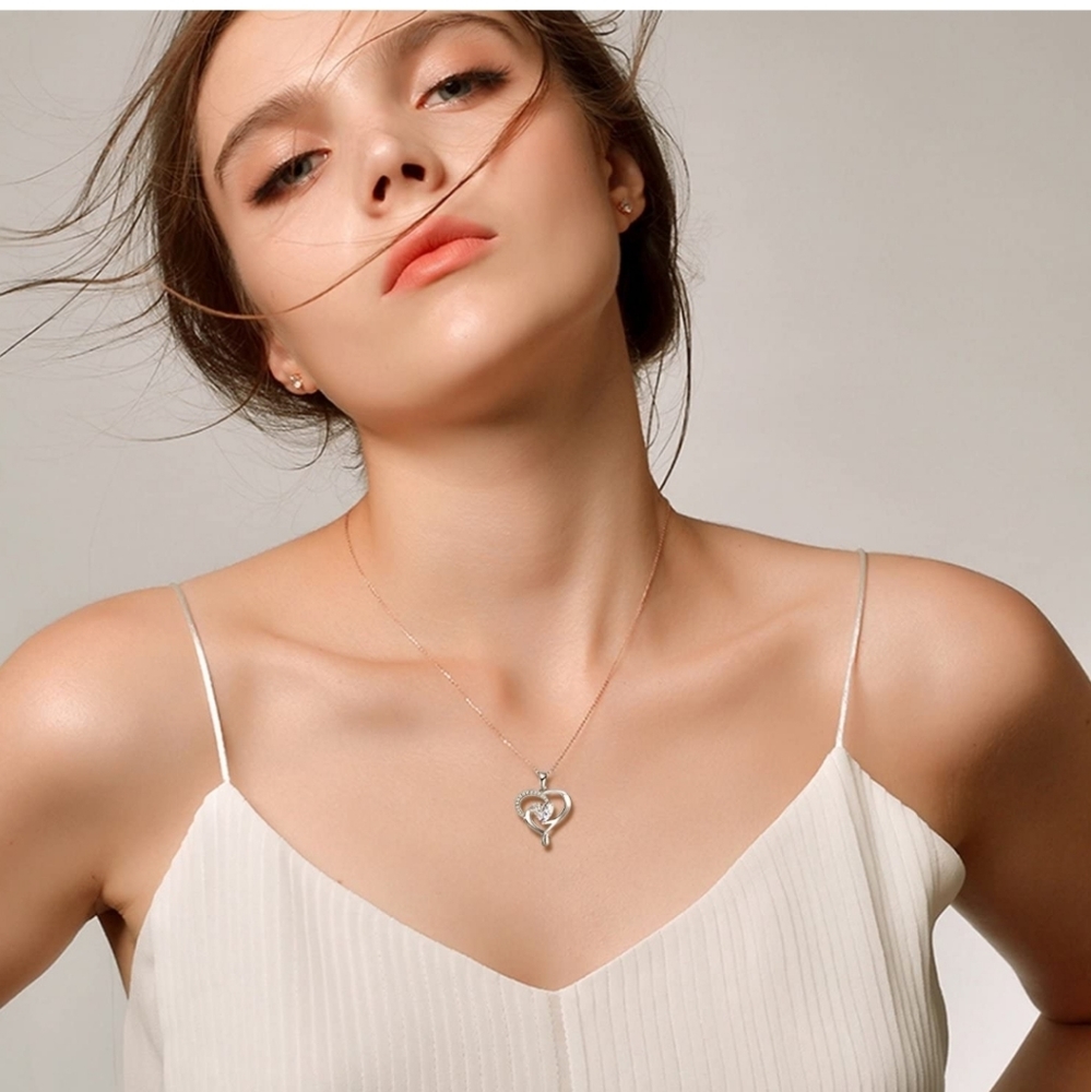 J.Rosée Heart Pendant 925 Sterling Silver